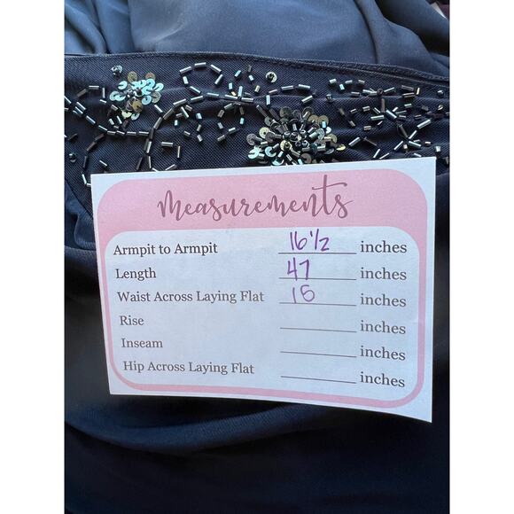 Patra Navy Formal Sleeveless A-line Floor Length Gown Size 14 - Picture 12 of 12